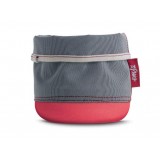 Кашпо EMSA Soft Bag серо-красный, 15 см
